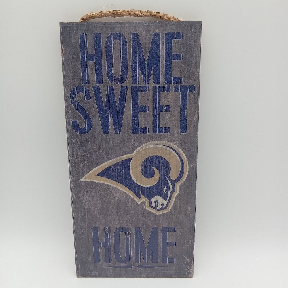 Indoor Wooden Sign Home Sweet Home Los Angeles Rams